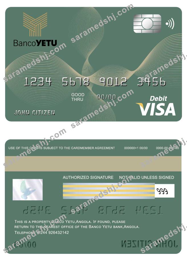 Angola Banco Yetu visa card